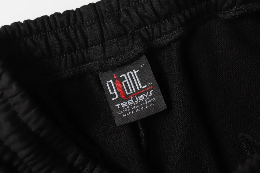 Saint Michael series of fashionable casual long sweatpants Style number: 247P190 Color: Black Size: S M L XL